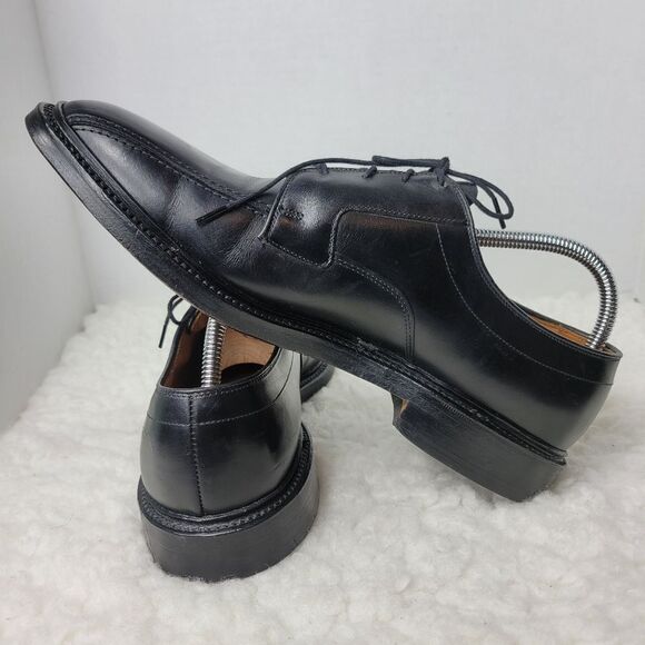 Allen Edmonds Hillcrest Shoes Men's Size 10 Black Leather Bicycle Toe Oxford - Picture 5 of 12